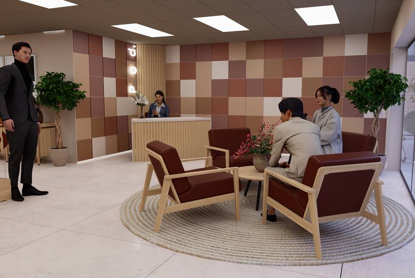 Pod reception render