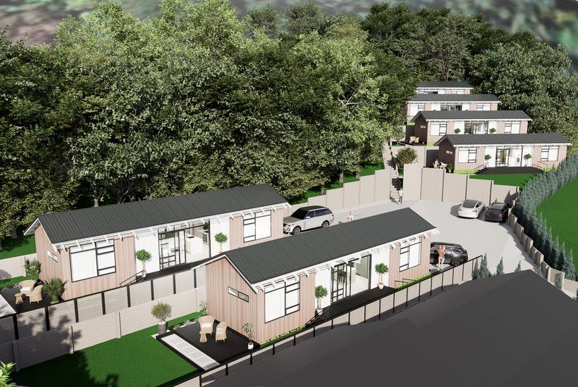 Punga Ridge development aerial render