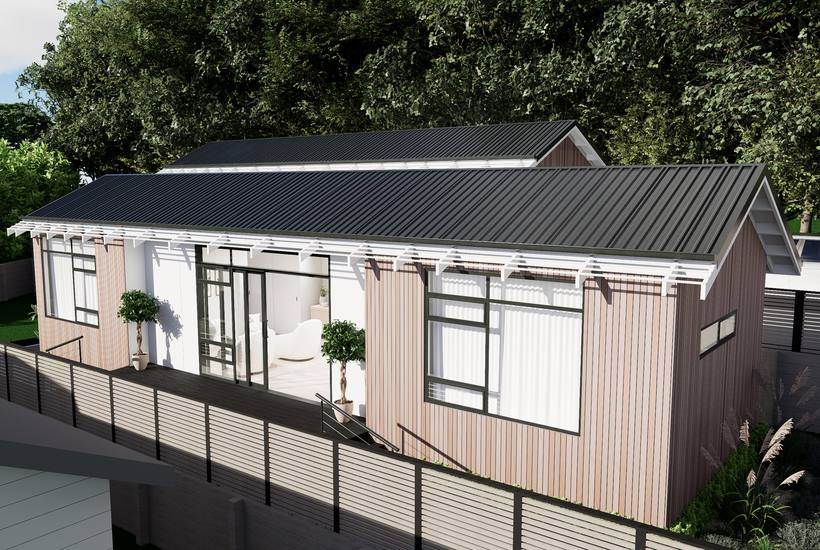 Punga Ridge house exterior render