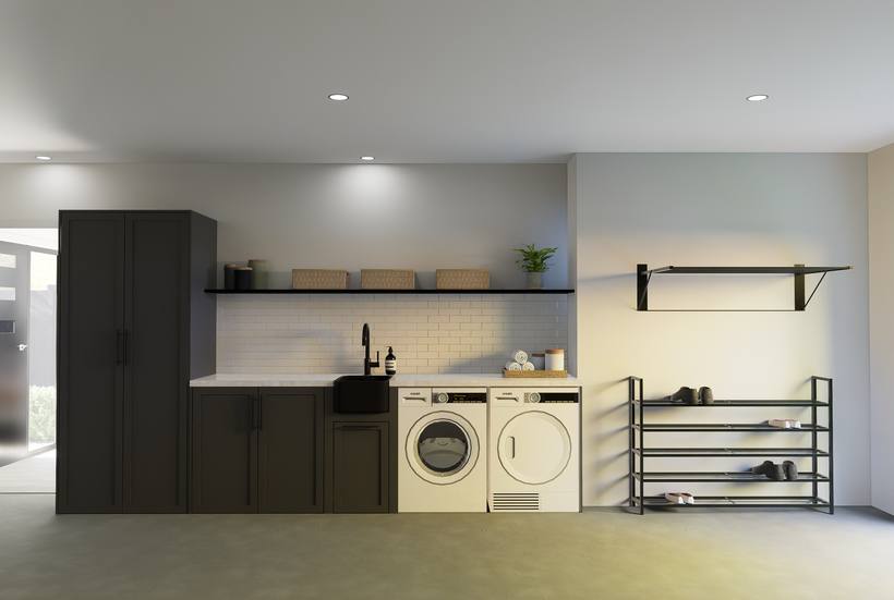 Riverside Home laundry render