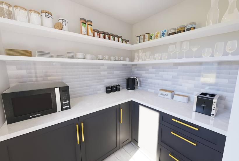 Riverside Home pantry render