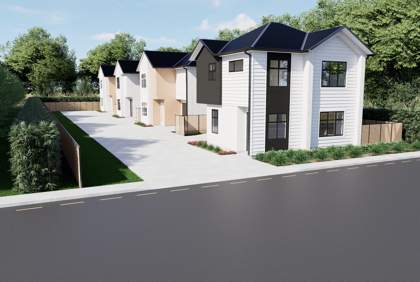 Upper Hutt development front exterior render